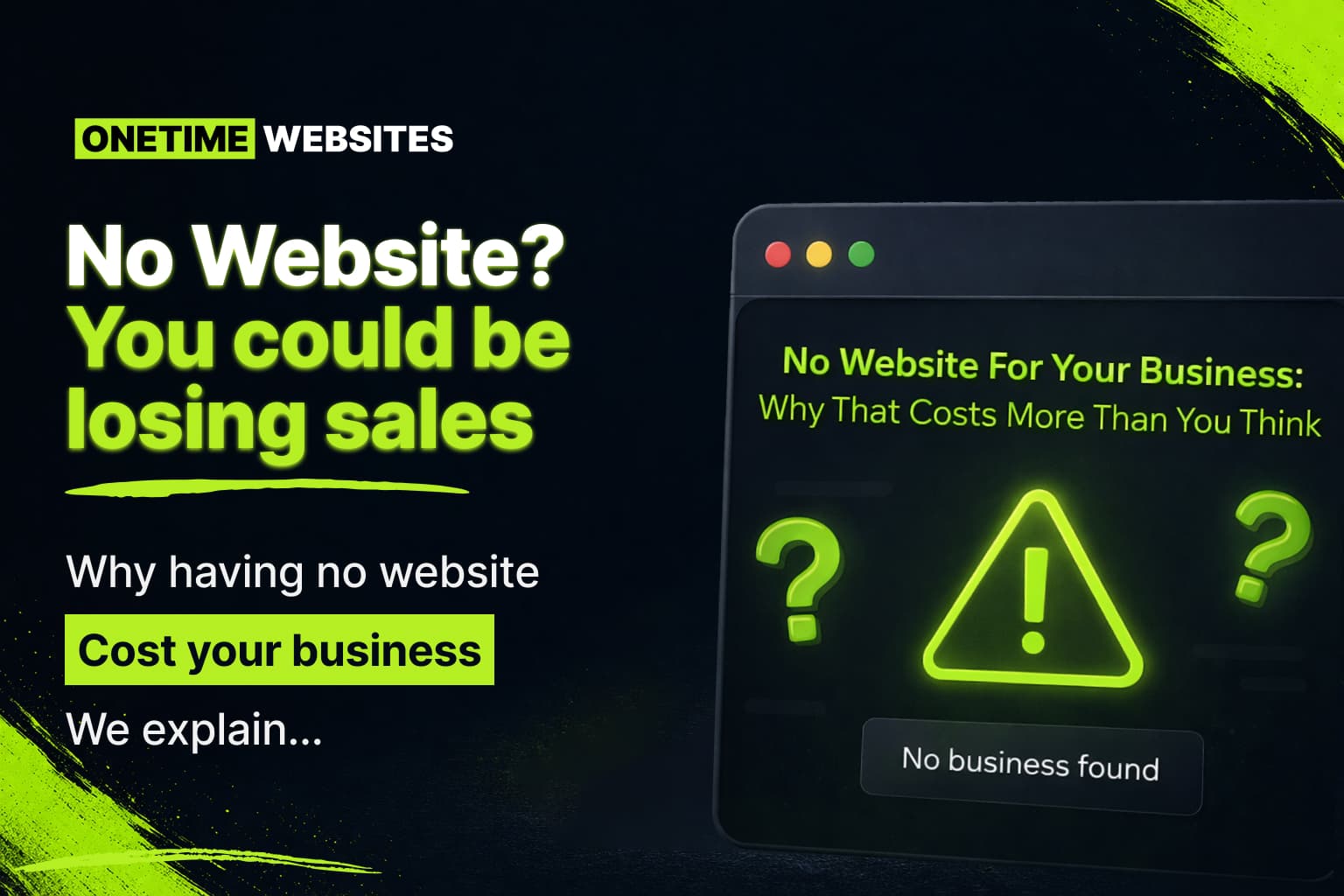 No Website For Your Business: Why That Costs More Than You Think